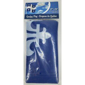 Quebec Provincial Flag Drapeau De Quebec Polyester 27 x 54 inch with Grommets